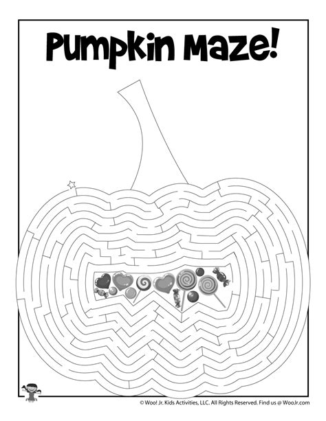 Printable Pumpkin Maze